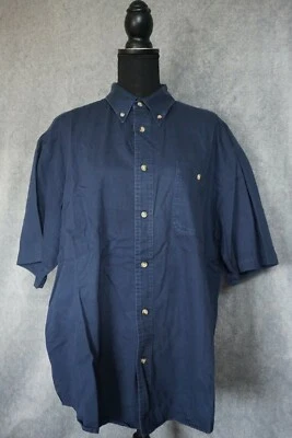 Camisa abotonada Junction West azul manga corta cuello para hombre talla L Foto 1 de 2