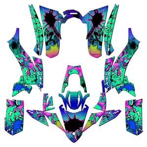 2017-2021 YFZ 50 ZANY Teal Senge Graphics Kit Compatible with Yamaha - Picture 1 of 7