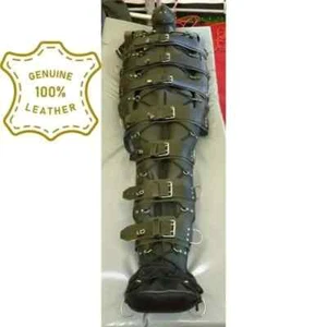 REAL LEATHER SLEEP SACK WITH HEAVY CANVAS LINING BONDAGE Leder Zwangsjacke - Picture 1 of 1