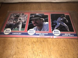 Juego de béisbol Wade Boggs 1986 Star Company panel perforado sellado Medias Rojas - Imagen 1 de 3