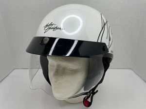 Harley Davidson Women’s Destination Half Cap With Eye Shield Pearl White X-Small - Bild 1 von 23