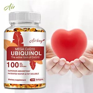 Ubiquinol CoQ10 100mg - Unterstützt die Gesundheit von Herz und Herz-Kreislauf, Gehirnfunktion - Bild 1 von 13