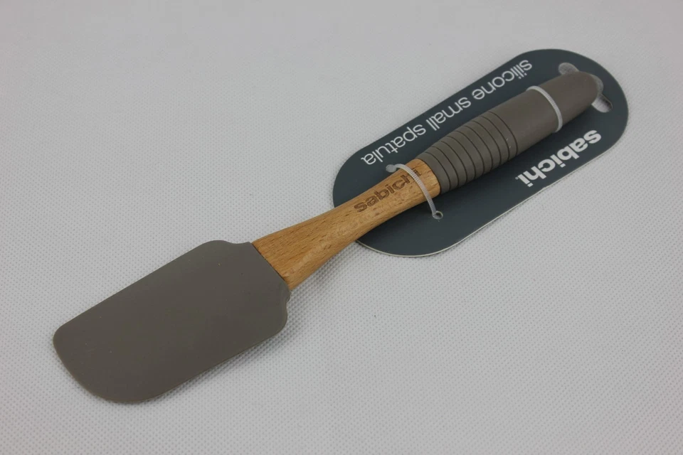 Sabichi Silicone Small Spatula Cooking Kitchen Utensil Wooden Handle Baking