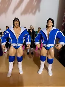 VARIANT CUSTOM JAKKS WWF WWE CAN / AM CONNECTION RICK MARTEL TOM ZENK FIGURES - Picture 1 of 3