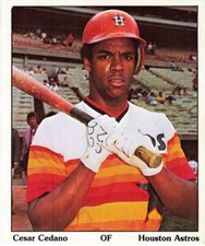 CESAR CEDANO 1975 SSPC PUZZLE BACK HOUSTON ASTROS 