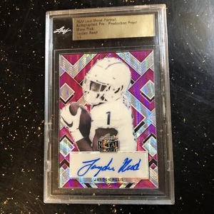 2022 with metal portrait autograph preproduction proof pink wave Jaden Reed 1/1 - Picture 1 of 9