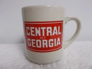 Central of Georgia Railroad Ivory White Ceramic Coffee Tea Cup Mug - Picture 1 of 6