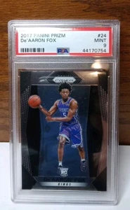 2017-18 Panini Prizm RC-DEAARON FOX PSA 9 MINT Rookie Card Kings Card #24 - Picture 1 of 2