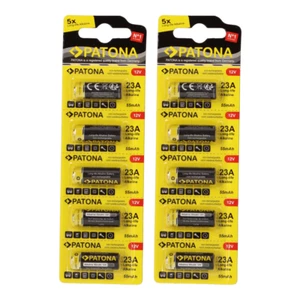 PATONA 10x (2x5 Pezzi) 12V 23A 23GA MN21 Batteria Speciale per Apriporta Garage, F - Foto 1 di 9