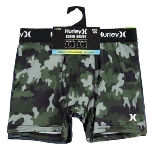 Hurley Boxer Briefs Boys M (10-12) 2-Pack H2O-Dri Comfort Elastic Waistband-NEW - Picture 1 of 8