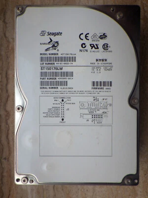 Seagate Barracuda ST150176LW  50GB SCSI Festplatte 68pin 7.200rds I-Nr.:8 - Bild 1 von 4