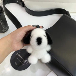 Llavero de 13 cm/5" Real Piel de visón Perro Niños Juguete Bolso Dije Teléfono Colgante Regalo Llavero - Imagen 1 de 2