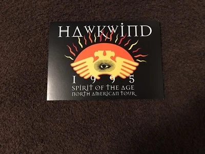 HAWKWIND 1995 RARE SPIRIT OF THE AGE TOUR POST CARD - Image 1 of 2