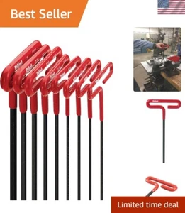8-Piece SAE Hex Key Set with Comfort Handle - 6-Inch Length - Industrial Quality - Picture 1 of 7