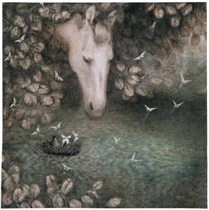 Igel im Nebel Y.Norstein's/Norshteyn signiert Giclée (Igel im Fluss) - Bild 1 von 1