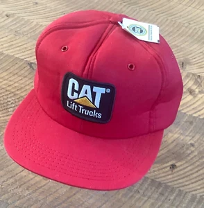 Cappello camionista vintage CAT Lift Trucks cappello snapback schiuma made in USA mai indossato con etichetta - Foto 1 di 8