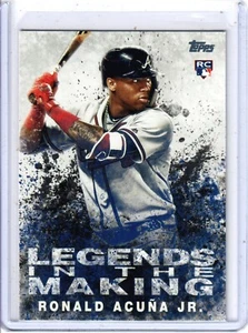 2018 Topps Update Ronald Acuna Jr. Legends in the Making Rookie RC - Picture 1 of 2