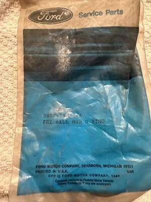 NOS 1978 1979 FORD F100 F250 F350 BRONCO FRONT AXLE LUCKOUT HUB O RING D8TZ1A030 - Image 1 of 2