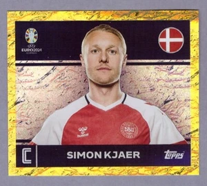 SIMON KJAER GOLD Parallel Figurine SWISS EDT TOPPS EURO 2024 Sticker New - Imagen 1 de 2
