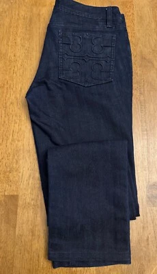 Jean azul pierna recta súper ajustado TORY BURCH 28 X 30 Foto 1 de 4