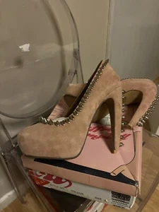 Jeffrey campbell Suede Platform Heels size 5 - Picture 1 of 5