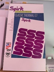 EXTRA LONG 1box=100pc Genuine U.S.A Spirit Tattoo Stencil Thermal Transfer Paper - Picture 1 of 2