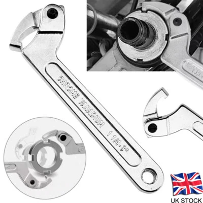 Adjustable C Spanner Hook Wrench Tools, for Mechanical Equipments 32mm-76mm - Image 1 of 4