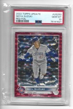 2022 Topps Update Seiya Suzuki Red Foil #US250 PSA Gem Mint 10 /199
