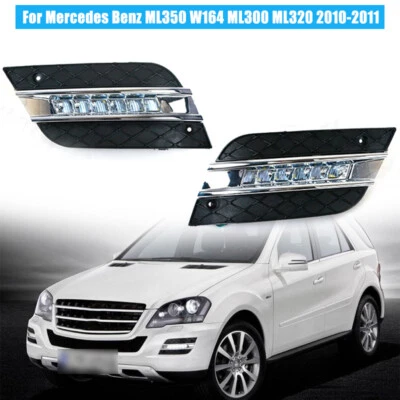 Luz antiniebla LED diurna izquierda y derecha para Mercedes Benz ML350 W164 2010 2011 Foto 1 de 4