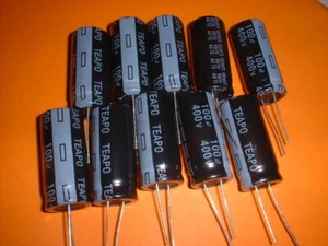 10x Elko 100µF / 400V 105°C 18x40mm 100uF - Picture 1 of 2