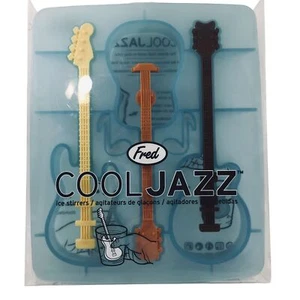 Guitar Ice Cube Candy Tray Popsicle Mold Cool Jazz Stir Cocktail Drink Fred - Picture 1 of 3