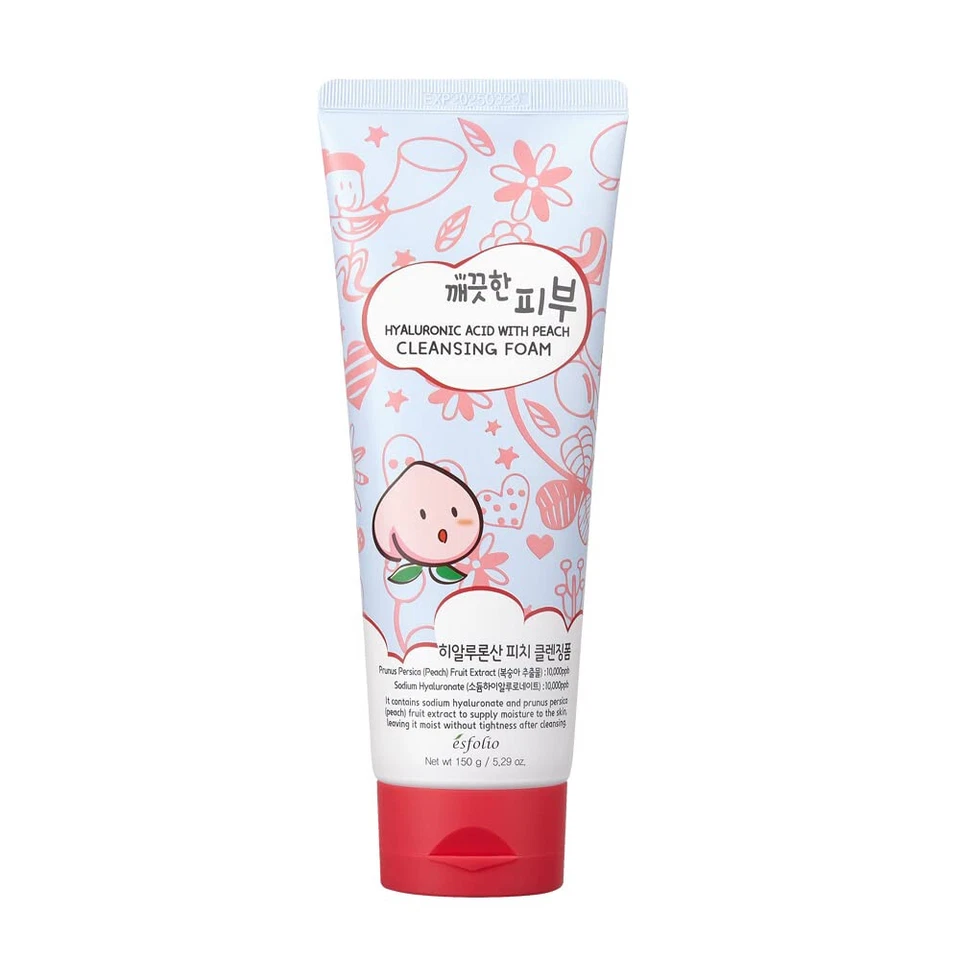 Esfolio Hyaluronic Acid Cleansing Foam 150g Brand New - Korean skincare