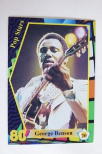 GEORGE BENSON  POP STARS 1980 s MUSIC CARD #20  MINT