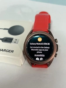 Samsung Galaxy Watch3 SM-R850 41mm Stainless Steel Case with sport band - Picture 1 of 4