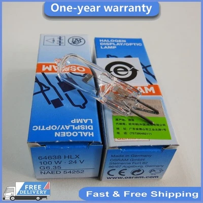 OSRAM 64638 Surgery Shadowless Lamp HLX 24V100W G6.35 Microscope Bulb - Image 1 of 4