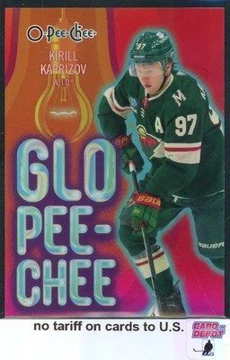 2024-25 O-Pee-Chee Glo-Pee-Chee #GLO8 Kirill Kaprizov - Image 1 of 2