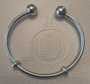 Auténtico Pandora Momentos Serpiente Cadena Estilo Brazalete Abierto Pulsera Talla 2 RARO DIFÍCIL DE ENCONTRAR - Imagen 1 de 10