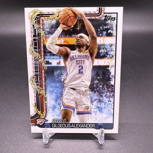 Cookie Back! 🚨2025-26 Topps Holiday Shai Gilgeous-Alexander Thunder SSP SSB-SGA - Picture 1 of 2