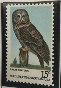 Great Gray Owl Stamp - Picture 1 of 1