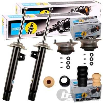 2x Bilstein B4 Gas Pressure Shock Absorber + Bearings Front Fits BMW 3 Series E46 - Image 1 of 4