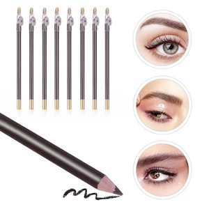  8 Pcs Waterproof Wood Eyebrow Pencil Pencils for Women with Sharpener - Picture 1 of 12