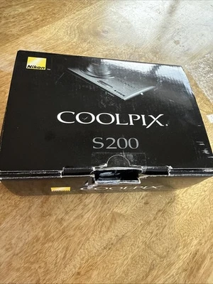 Nikon Coolpix S200 7.1MP Digital Camera Black Tested Works Great | No Charger - Image 1 of 4