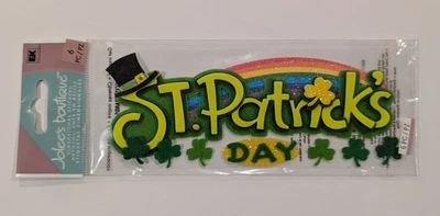 JOLEE'S BOUTIQUE RARE Jolee's St. Patrick's Day Scrapbooking Title Stickers