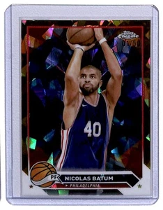 2023-24 Topps Chrome Sapphire Gold Refractors Nicolas Batum 1/50 Philadelphia - Picture 1 of 2