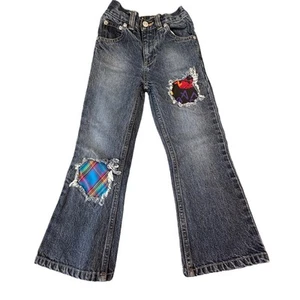 Copper Key Jeans Girls Size 4 Patchwork Denim Blue - Picture 1 of 7