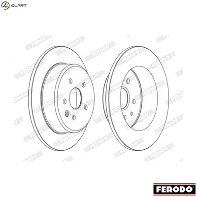 2x BRAKE DISC DDF1499C FOR LEXUS SOARER/Convertible GS TOYOTA 3.0L 1G-FE 2.0L GS - Image 1 of 4