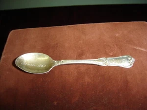 Antique~Sterling Silver Demitasse Spoon 1962 Gamma engraved bowl           #6376 - Picture 1 of 4