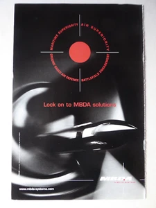 6/2007 PUB MBDA MISSILES SYSTEMS AIR MARITIME SUPERIORITY ORIGINAL AD - Picture 1 of 1