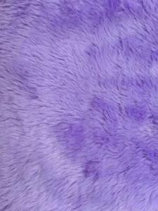 Vintage ~1970's Faux Fur Polyester Fabric Remnant Purple Violet ~ 62" x 9" - Picture 1 of 5