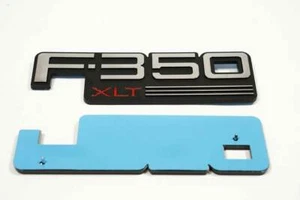 NEW 92-97 FORD F-350 XLT FENDER EMBLEMS BADGES LOGOS RH & LH F2TZ-16720-J Set - Picture 1 of 2